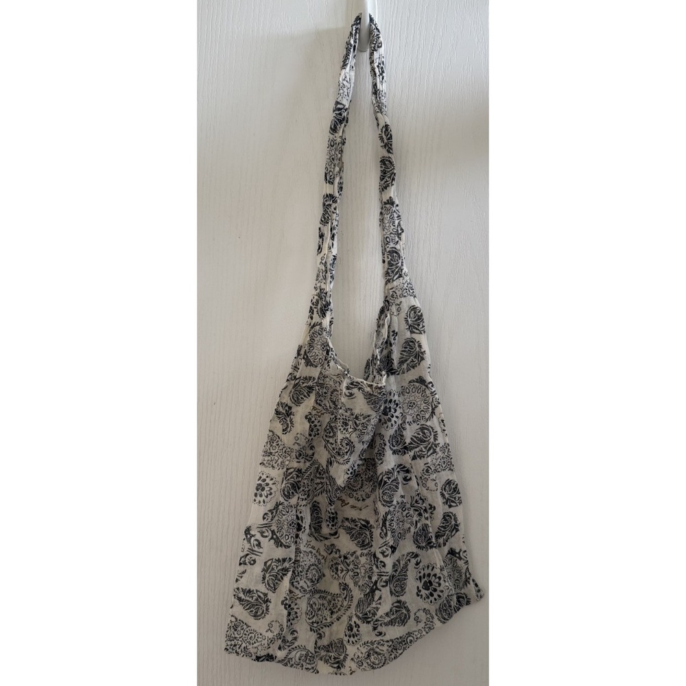 FREE PEOPLE Everyone's Favorite Mini Dress Blue Floral Feminine Boho M With Tote - Picture 11 of 12